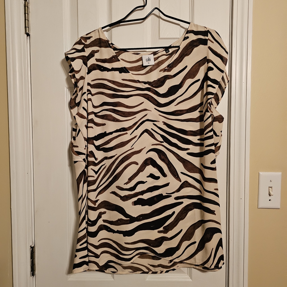 Cabi Zebra Print Women's Top